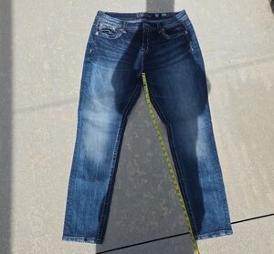 Miss Me Dark Blue Straight Leg Jeans